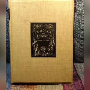 Rare First Edition "California On Stone" Hardcover Book
